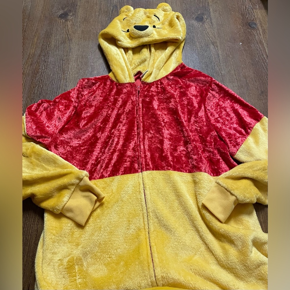 Disney Pooh Hooded Pajama Set - Picture 1 of 5